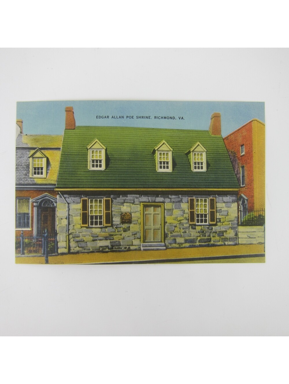 Vintage Postcard Richmond Virginia Edgar Allan Poe Shrine Museum Washington's HQ